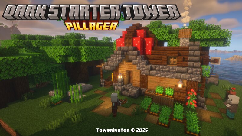 Dark Starter Pillager Tower 🪨(1.20 - 1.21.11) preview