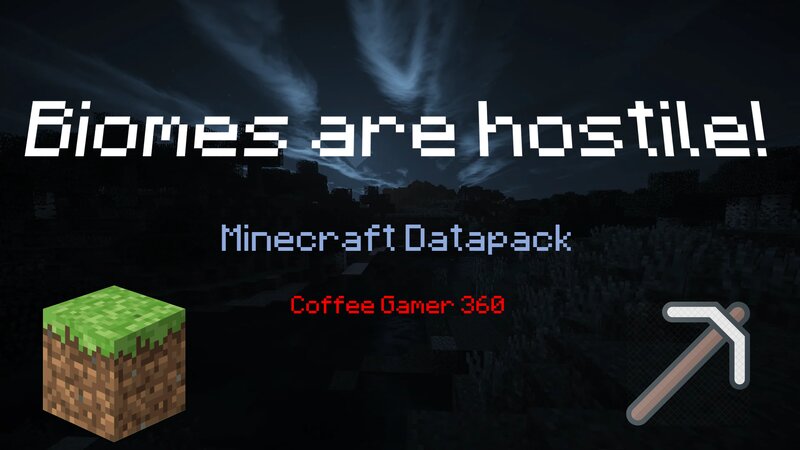 Minecraft but biomes are hostile preview