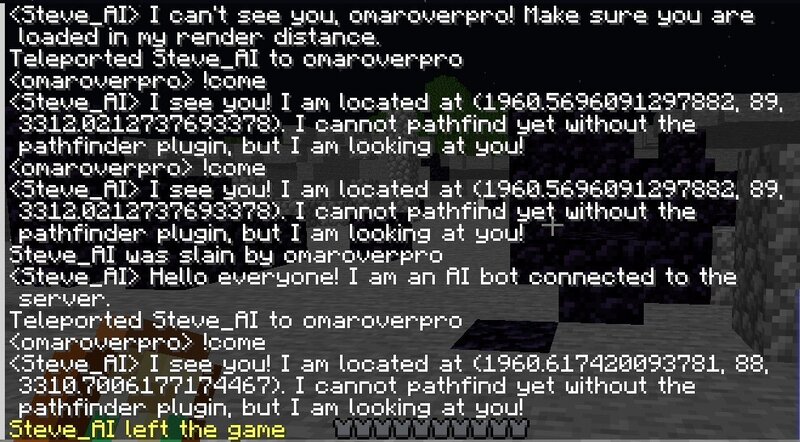 Minecraft AI bot preview
