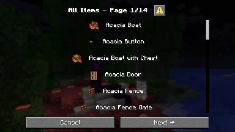 Item Checklist preview