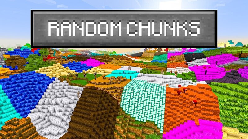 Minecraft but Chunks Are Random Addon preview