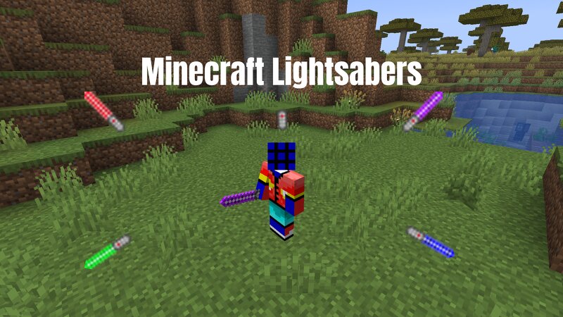 Lightsabers in Minecraft preview