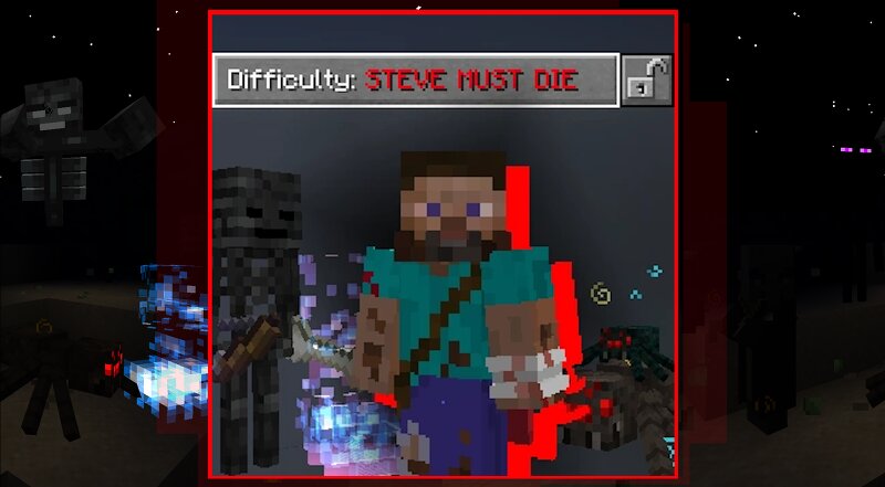 STEVE MUST DIE difficulty preview