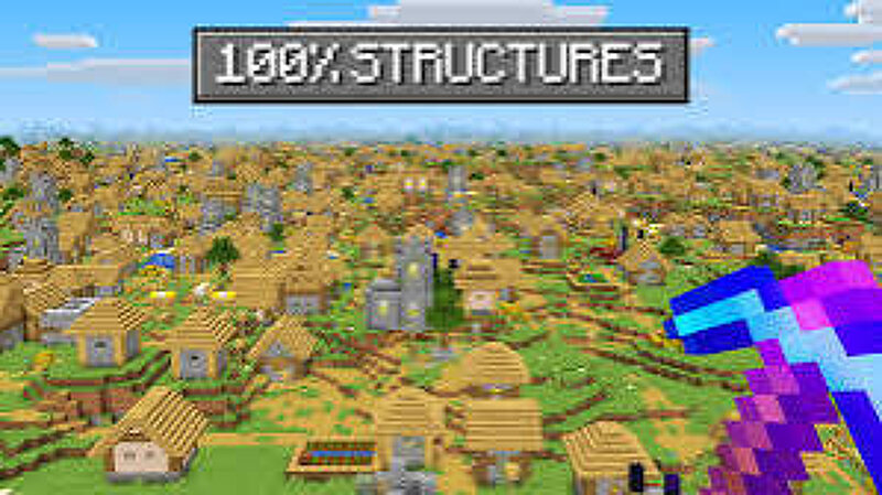 Minecraft, But It's 100% Structures... UPDATE! preview