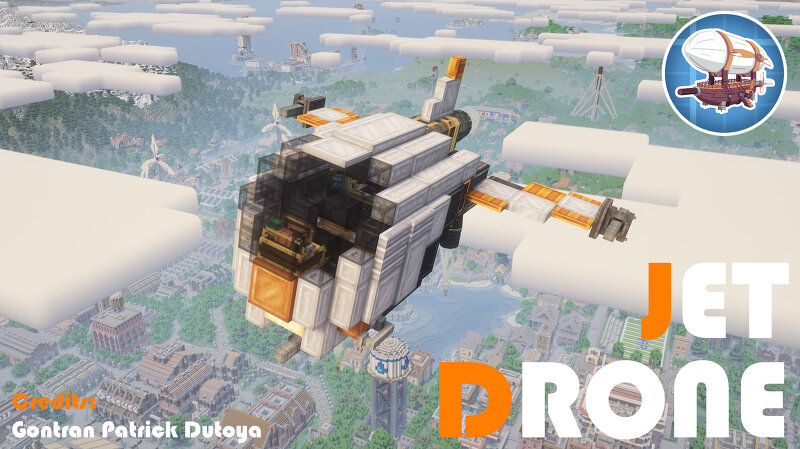 Create Aeronautics | Jet Drone (Modded Minecraft 1.21.1) preview