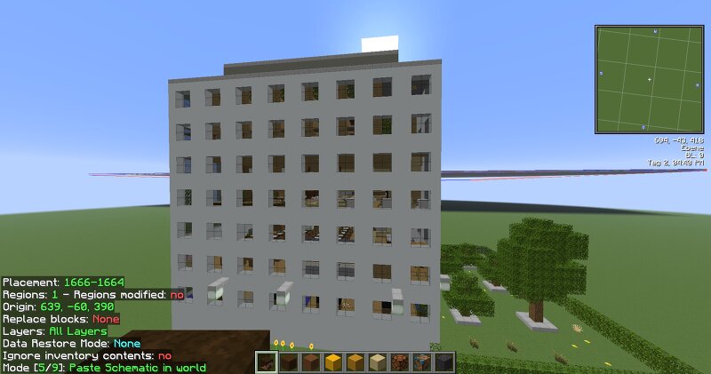 Residential building - full interieur preview