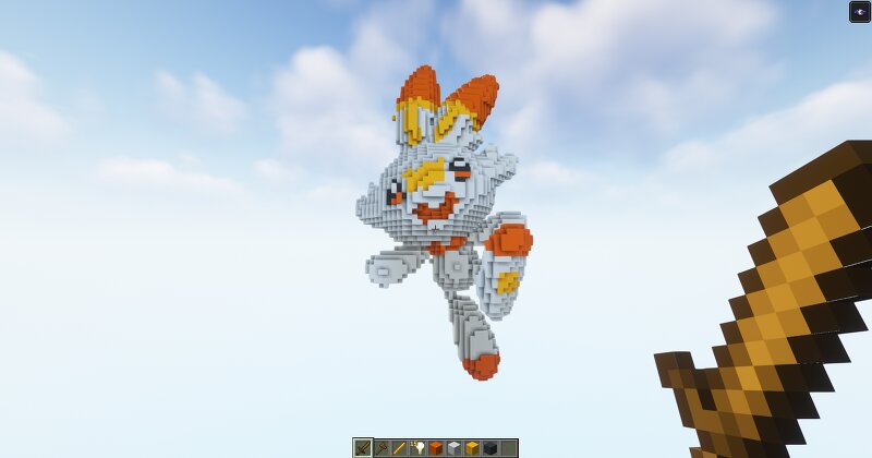 Minecraft Scorbunny Statue! Download preview