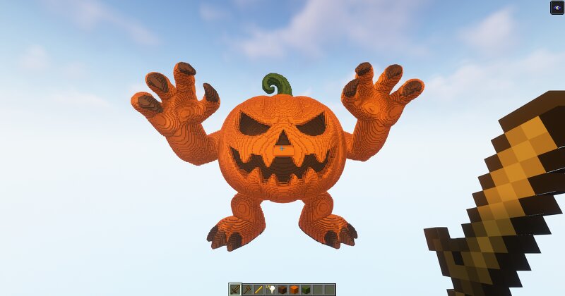 Minecraft Jack Lantern Beast Statue! Download preview