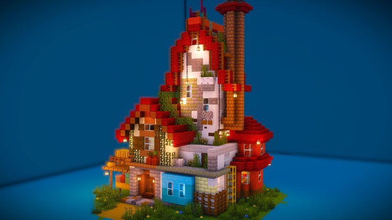 Hearthstone Cottage | Bedrock+Java+Schematic | Full Interior preview