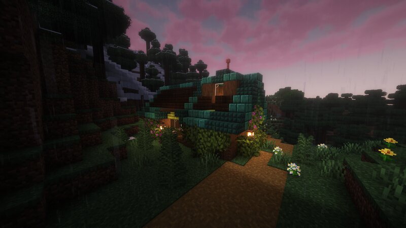 Mini version of a overgrown hut preview