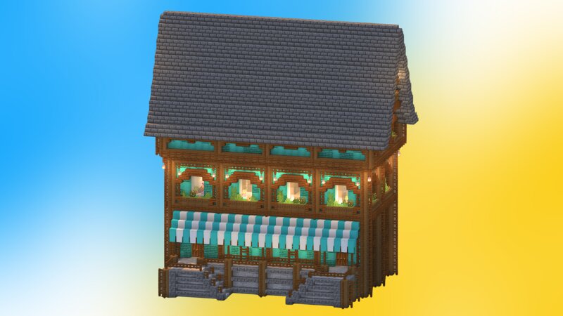 Villager Trading Hall – Minecraft Build preview