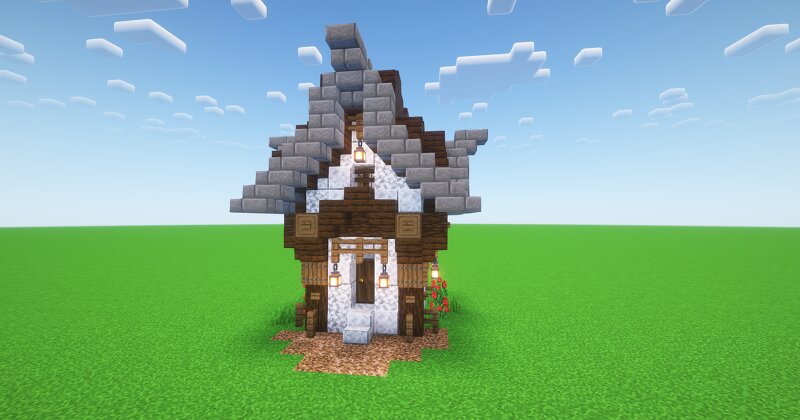Minecraft Small Dark Oak House preview