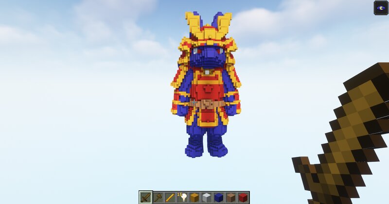 Minecraft Lucario Samurai Statue! Download preview