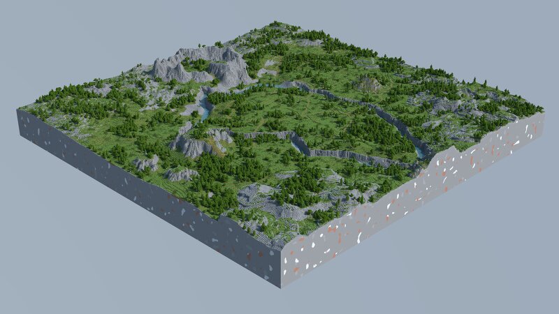Glades rocky plain world / 1.21.1 / 1.000 x 1.000 / Private preview