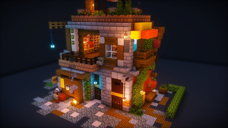 Savory-Sanctuary | Bedrock+Java+Schematic | Full Interior preview