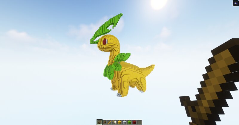 Minecraft Bayleef Statue! Download preview