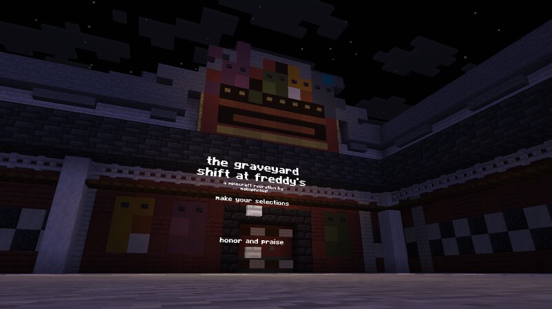 Graveyard Shift at Freddy's Minecraft Recreation preview