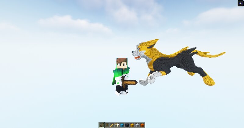 Minecraft Speed Boltund Statue! Download preview