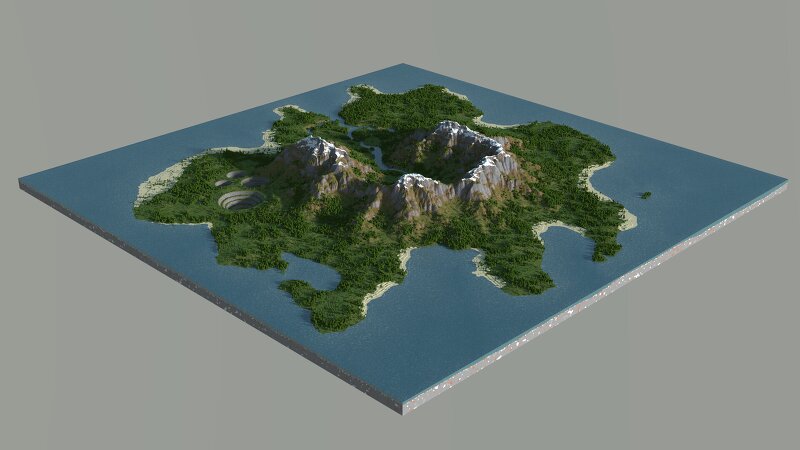 A map with huge quarries preview