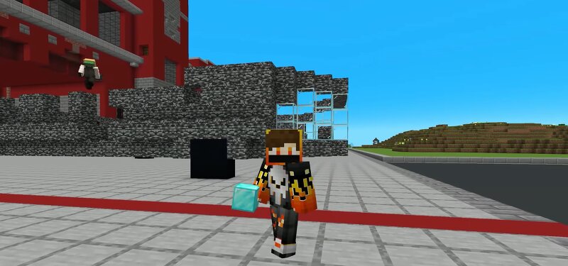 DIAMOND CAR VS BEDROCK CAR BUILD BATTLE CHALLENGE IN MINECRAFT!! preview