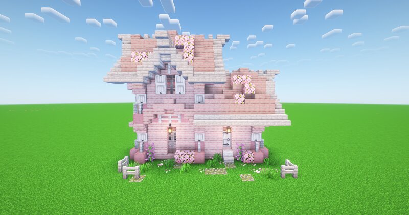 Minecraft Small Cherry House preview
