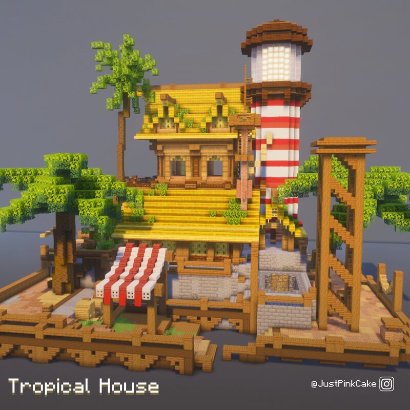 Tropical House with a lighthouse incorporated preview