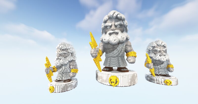 Minecraft Zeus Statue! Download preview
