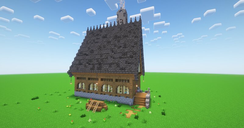 Minecraft Spruce Medieval Inn preview