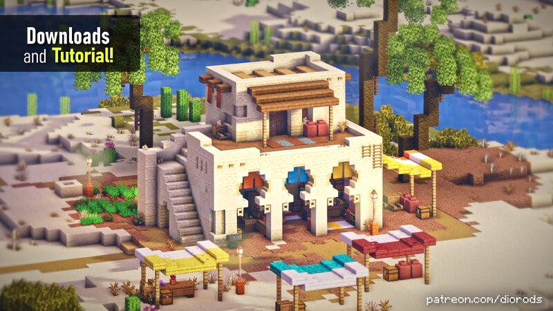 Desert House!! A Survival Base - Download and Tutorial :)) preview