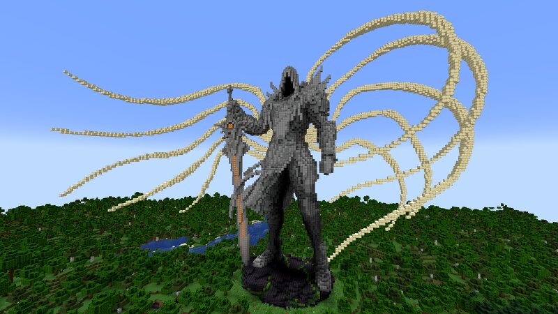 Minecraft Tyrael |Diablo| Statue preview