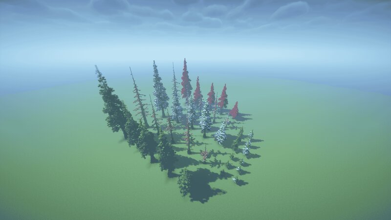 Custom Spruce Trees Asset Pack preview