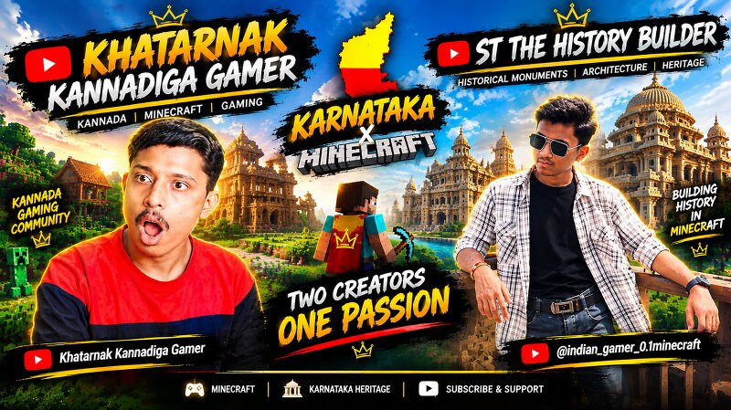 ⛏️ Notable Minecraft GAMERS/Creators from Karnataka preview