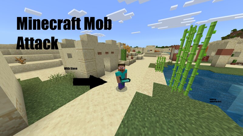 Minecraft mob attack preview