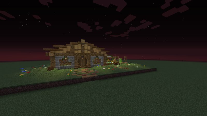 Animal Barn with horse stable preview