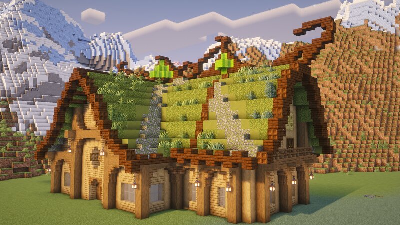 Green Fantasy Elven House preview