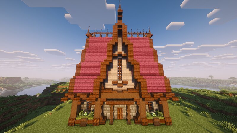 Decorated Crimson Cottage | DOWNLOAD preview