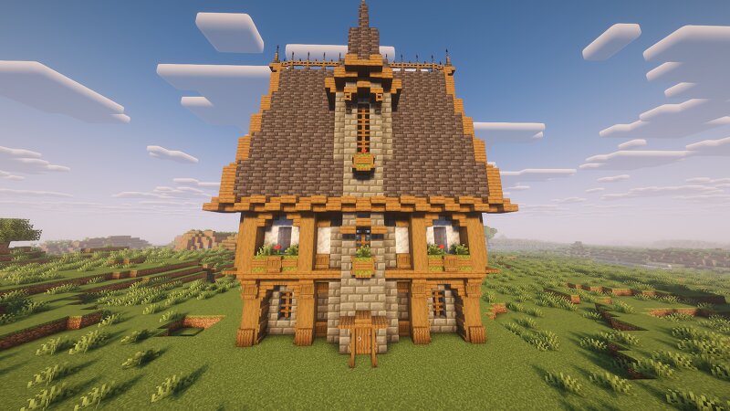 Medieval Medium Deepslate House | DOWNLOAD preview