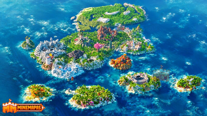 MINEMAPAS [Pokémon MMORPG Region -10 Cities- 4000x4000] preview