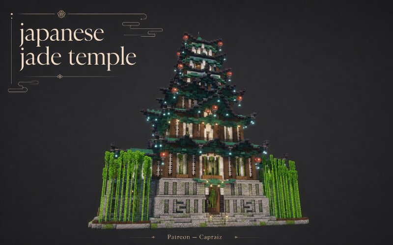 Japanese jade temple preview