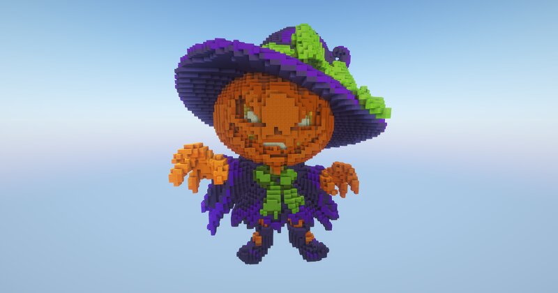 Minecraft Halloween Pumpkin Scarecrow preview