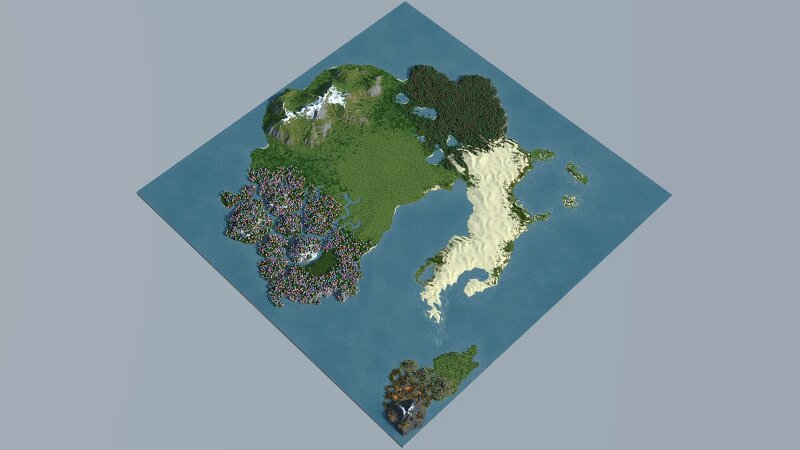 A world with a vibrant mushroom forest preview