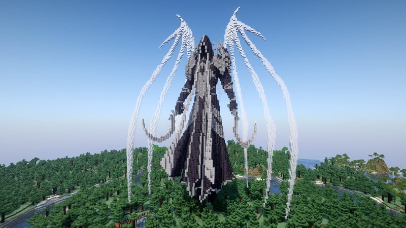 Minecraft Malthael |Diablo/Angel of Death| Statue preview