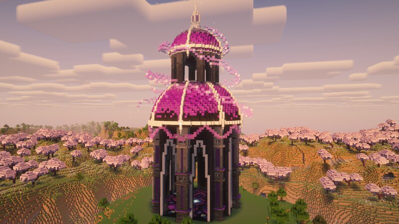 Large Purple Fantasy Pagoda preview