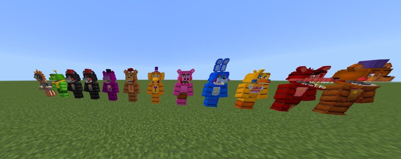 Bedrock Fnaf 6 armors preview