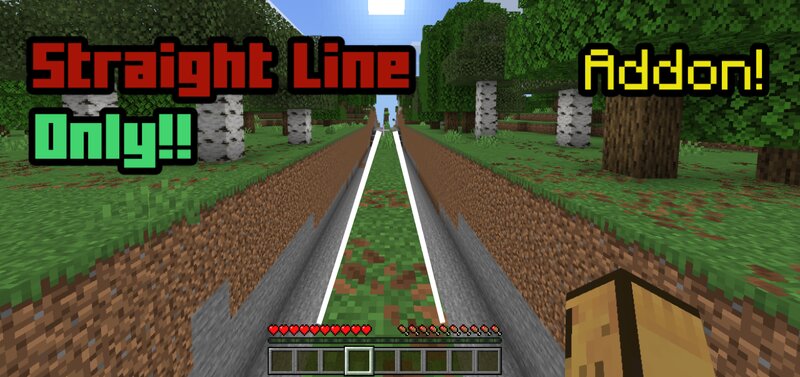 Minecraft But It's A Straight Line preview