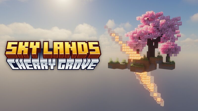 Sky Lands Structures - Cherry Grove | Bedrock AddOn preview