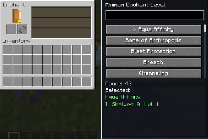Minimum Enchant Level preview