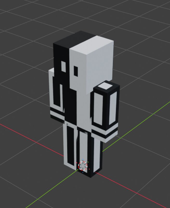 Black N' White 3D Model preview