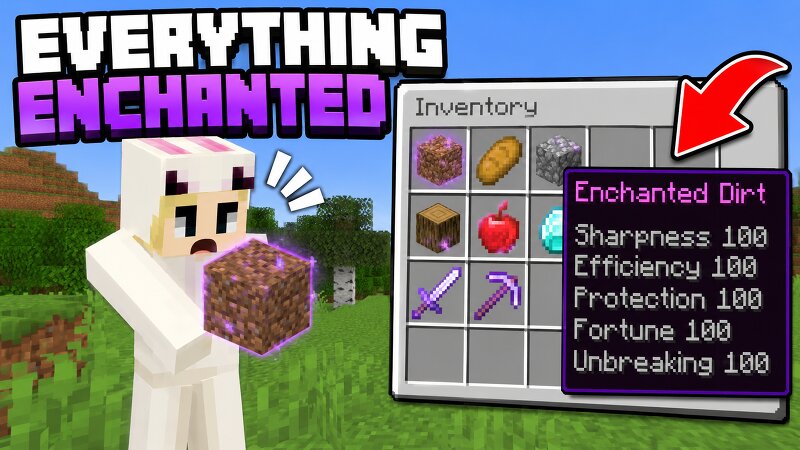 Minecraft But Everything Is Enchanted preview