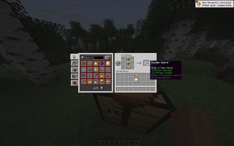 Mixed textures items preview